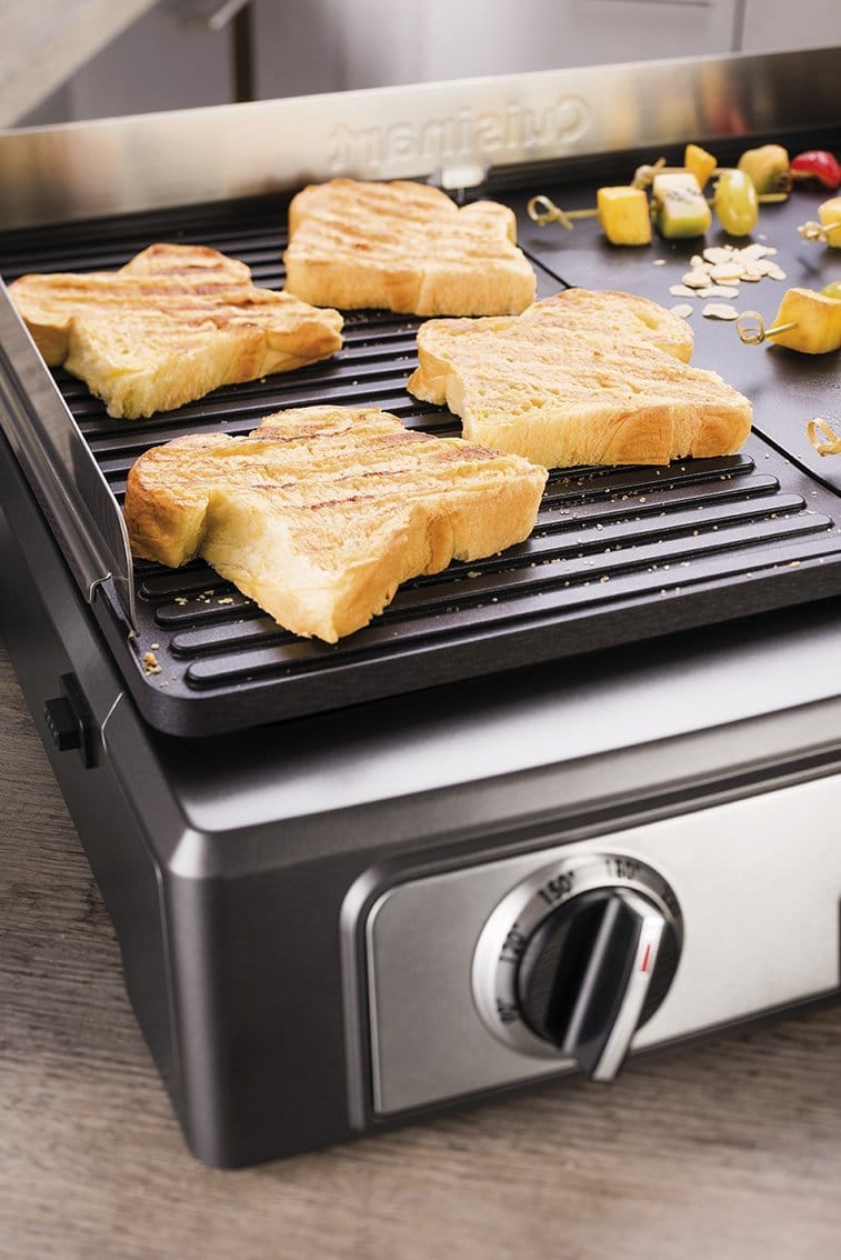 acier inoxydable 2200W Large surface de grill Cuisinart PL50E Plancha BBQ Elite 